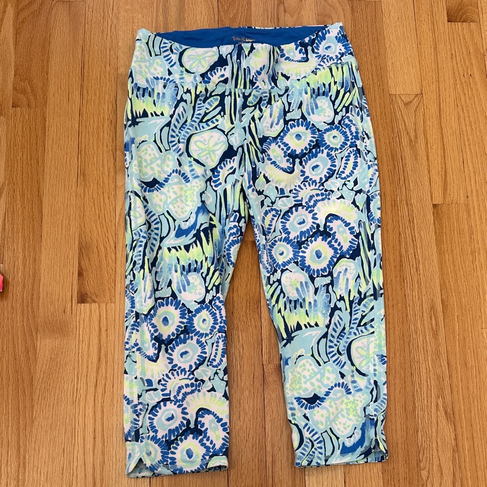 Lilly Pulitzer Blue Luxletic cropped leggings